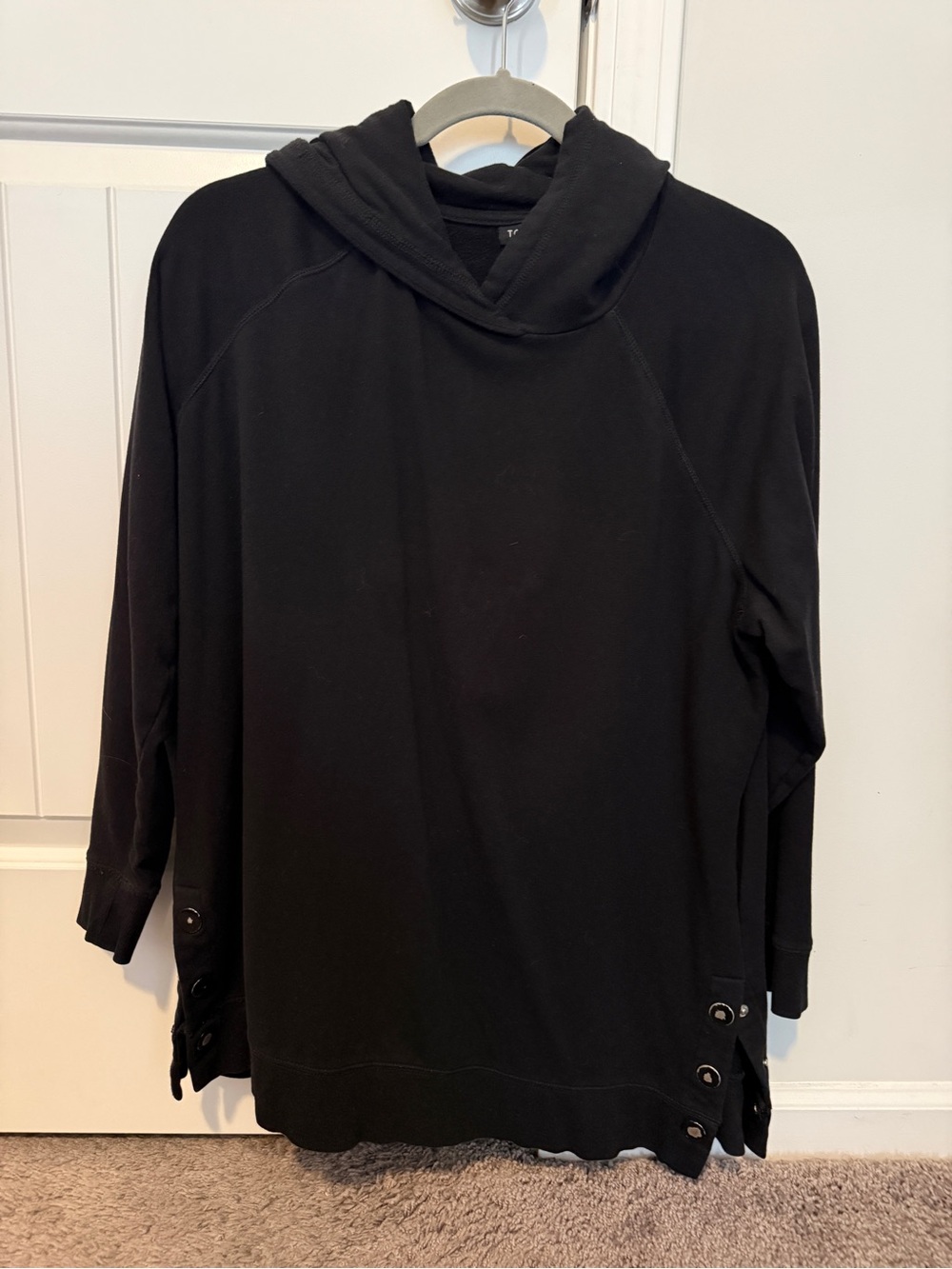 Women’s Black Hooded Pullover Sweater
